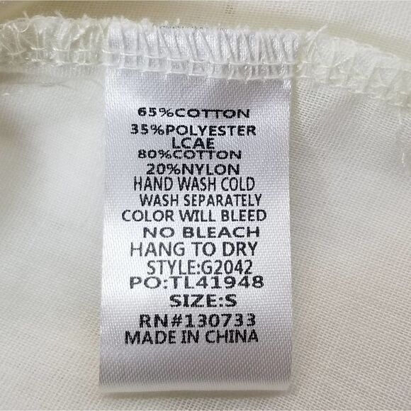 Umgee White Cotton Embroidered Floral Lace Blouse - Picture 6 of 8